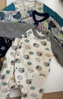 ロンパース　秋冬　4枚セット　スウェット