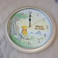 Winnie the Pooh 掛時計 Disney Winnie the Pooh Wooden Clock 34cm｜ディズニー プーさん 木製