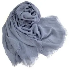 【23】大判ストール グレー 無地 トレンドカラー モノトーン インポート