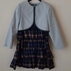 入学式　新品未使用　ミキハウス　ボレロワンピース　120