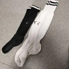 サッカーソックス　白と黒