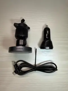 UGREEN MagSafeワイヤレス車充電器 Qi 15W【おまけ付き】