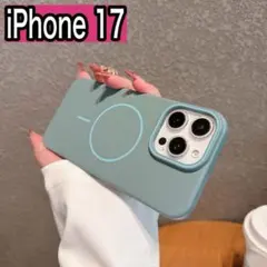 iPhone17 ケース　グリーン マグセーフ 新品 マット調　韓国　人気