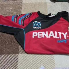 PENALTY 長袖シャツ 赤/黒 160サッカー練習着
