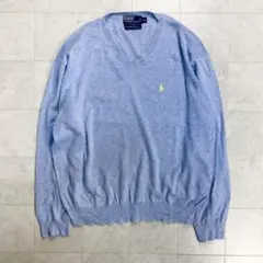 Polo by Ralph Lauren Vネックコットンセーター FD-404