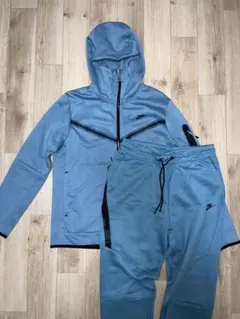 【レアカラー】Nike ナイキ テックフリース 水色 セットアップ M