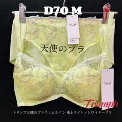 D70 トリンプ　天使のブラスリムライン 極上ライトノンワイヤーブラ&ショーツ