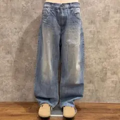 〇送料無料 ROCAWEAR ロカウェア B系デニム バギーパンツ ヒップホップのサムネイル