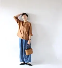 フォグリネンワーク キナル　ていばんシャツ　ノアゼットのサムネイル