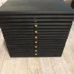 ジュエリーボックス　8段　木製　ブラック　スカラビア