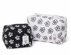 ☆未使用品☆ミッフィー　お花のキルティングポーチ2個セット　オトナミューズ　付録