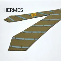 HERMES エルメス ネクタイ 154 TA ベルト柄 シルク