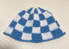 クラッシャーハット　クロシェハット　ビーニー　バケットハット　チェック