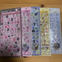正規品★ボンボンドロップシール文字キティマイメロはぴだんぶいプリンシナモン