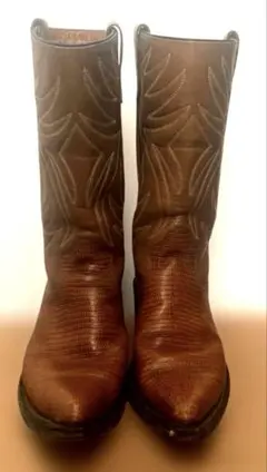 良品 Botas Jaca 本革 ウエスタンブーツ 7D 黒 刺繍 メキシコ製 - メルカリ