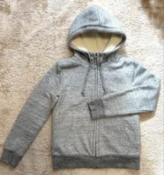 UNIQLO ボアスウェットフルジップパーカー S