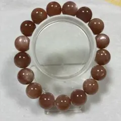 天然石 ブラウンビーズ ストレッチブレスレット