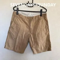 ▽SEVENDAYS=SUNDAY　セブンデイズ　ショートパンツ　M　ベージュのサムネイル