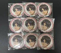 進撃の巨人 エレン ホワイトコーデ 缶バッジ