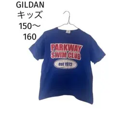 GILDAN キッズ[150〜160] Tシャツ ブルー 青