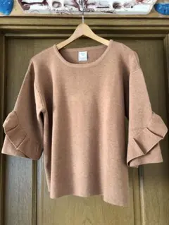 AMERICAN HOLIC アメリカン ホリック 袖フリル ニットプルオーバー