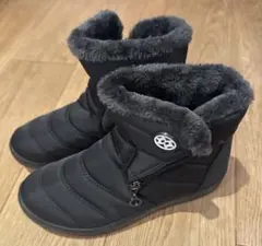 スノーシューズ　ムートンブーツ　撥水　防滑　保温　23.5cm