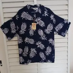 Paradise Found パイナップル柄 アロハシャツ Lのサムネイル