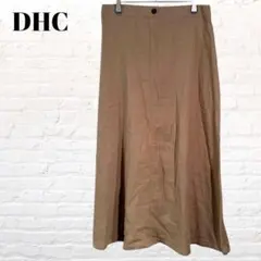 ディーエイチシー　フレアスカート ロングリネン　ブラウン　綺麗め　シンプル　Lのサムネイル