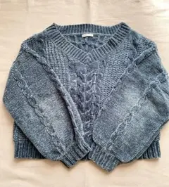 週末限定値下げ‼️モールセーター　ケーブル編みニット