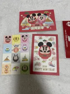 東京ディズニーリゾート 2026年 ポストカードセット　ミッキー だるま