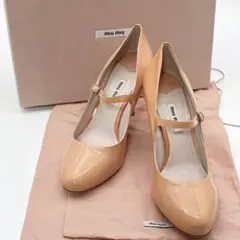 MIU MIU ミュウミュウ 24.5cm エナメル メリージェーン パンプスのサムネイル