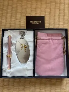 MIKIMOTO ミキモト リップブラシ ミラー 巾着　セットのサムネイル