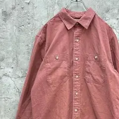 L.L.Bean　エルエルビーン　トップス　長袖シャツ　古着　レッド　赤　M