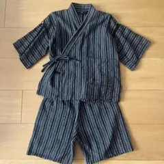 KIMONOMACHI 和柄ストライプ キッズ甚平 120