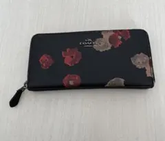 COACH コーチ　花柄 長財布　ブラック　ウォレット　フラワー　財布