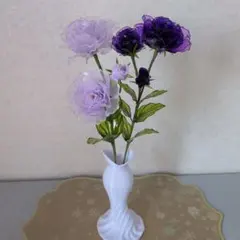 kasi様専用】クレイフラワー トルコ桔梗 樹脂粘土 | Mercari