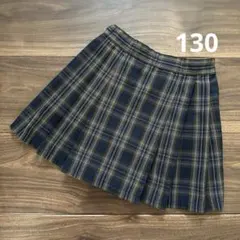 ユニクロ キッズ チェック キュロット プリーツスカート130