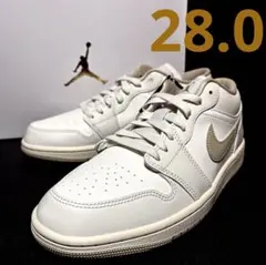■新品28.0cm■ナイキ エア ジョーダン１LOW セイル/ペールアイボリー
