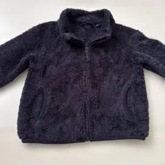 ユニクロ　フリースジャケット サイズ100 ネイビー　もこもこ