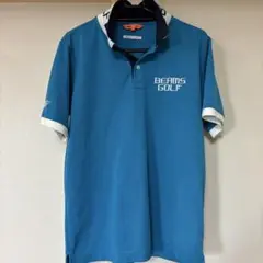 ビームスゴルフ　BEAMS GOLF ポロシャツ M 水色　日本製