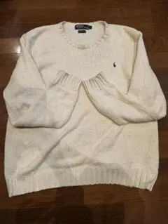 polo コットンセーター ホワイト