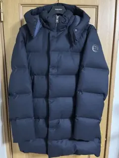 WOOLRICH ダウンジャケット Sサイズ ネイビー ウール100%
