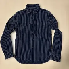 used☆UES☆ウォバッシュシャツ☆1☆紺のサムネイル