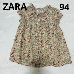 ZARAベビー　ブラウス94㎝　フラワープリント　チュニック