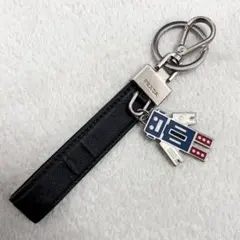 PRADA ロボット型キーホルダー チャーム リング ブラック