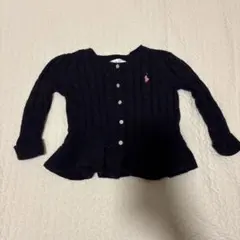 ラルフローレン　カーディガン　ベビー　12m ネイビー