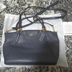 COACH ダークネイビー ショルダーバッグ