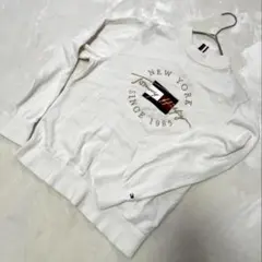 TOMMY HILFIGER ホワイト ニット セーター M