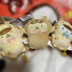 どうぶつ着ぐるみマスコット ポチャッコ　シナモロール　3個セット　サンリオ