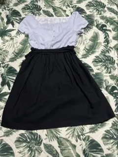 PATTERN fiona バイカラーワンピース 半袖のサムネイル